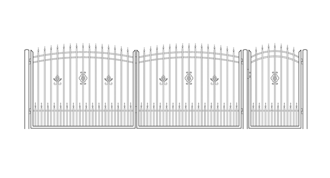 Brama dwuskrzydłowa SB-10 - Producent ogrodzeń